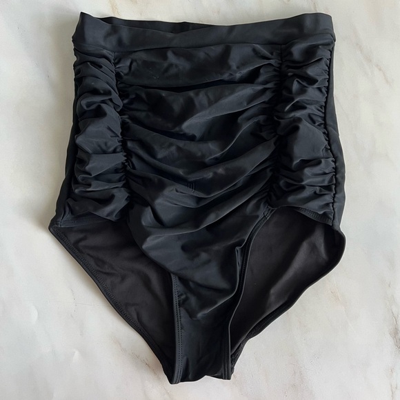 NWOT Shapermint Swim Bottoms Black High Rise Small - Picture 1 of 3